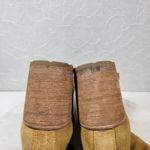 Frye  Karen Women Combat Boots 9.5 Tan Suede Leather Chunky Block Heel Photo 8