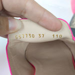 Gucci  Neon Pink Princetown Leather Slipper Mule Flat Horsebit Women's EU 37 Photo 9