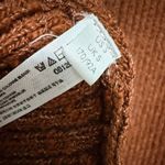 Free People  Beach Turtleneck Sweater OB1207478 Brown Rust Open Back Size Small Photo 7