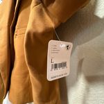 Free People  We The Free Block Party Crop Blazer Amber Large NWT Photo 3