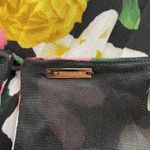 T Tahari Black Floral Print Sleeveless Pleated Belted Midi Dress Size Medium Photo 8