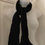 Black fuzzy crochet scarf #goth #grunge #whimsygoth Photo 0