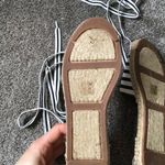 J.Crew NWOB D’Orsay Lace Up Espadrilles in Navy and White Stripe Size 7 US Shoe Photo 13