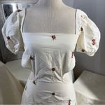 Source Unknown Elegant White Floral Dress Photo 3