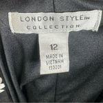 London Style  Collection black pink and white tie front floral dress size 12 Photo 4