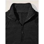 Athleta  M Altitude Half Zip Sweatshirt Womens Medium Black Fleece Lined Photo 2