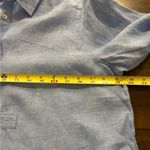 Saint Tropez West ST. TROPEZ West Light Blue 100% Linen Button Front Top Size XL Photo 5