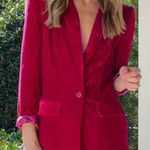 Endless Rose  Pink Velvet Blazer(Size Medium) Photo 0