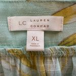 LC Lauren Conrad Lauren Conrad Pastel tropical print long sleeve blouse size XLarge Photo 6