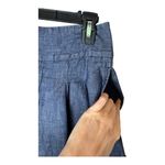 Marc Jacobs  Shorts Women 0 Blue Linen Blend Pleated Front Cuffed‎ Outdoor Preppy Photo 5