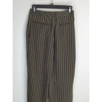 Aritzia  Babaton Olive Green & White Striped Modesto Pinstripes Pants Women's 4‎ Photo 7