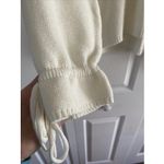 Somedays Lovin Some Days Lovin Women's XS V Neck Ivory Knit Sweater Clean Girl Preppy Capsule Photo 4