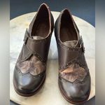 L’ARTISTE Gray Leather Spring Step renaissance Buckle Clog Velcro Sz 39/ 8 Photo 1