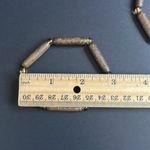 Women’s vintage dainty set of 2 wooden‎ beaded bracelets one size stretches Brown Photo 5