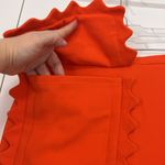 Victoria Beckham XL Orange Mini Skirt with Pocket Photo 2
