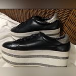 Call it spring  ( by ALDO) BNWOT Black Platform Sneakers with Glitter Accents Photo 5