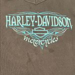 Harley Davidson Waffleknit Graphic Hoodie Brown Size XL Photo 1