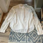 Banana Republic white sheer lace button down blouse with collar (XS) Photo 1
