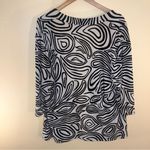 Chico's XL Zebra Abstract Travelers Open Front Cardigan Sweater Lightweight Photo 7
