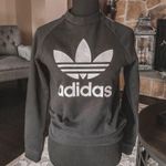 Adidas  Trefoil TRF Crew Sweat Black Sweater Size XS NWT Photo 6