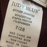 Judy Blue Garment Dyed High-Waist Tummy Control Wide Leg Cropped Jean Marroon Photo 13