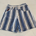 Unionbay Y2K‎ Vintage Union Bay White and Blue Striped Shorts Size Small Photo 0