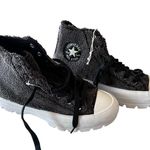 Converse NEW All Star High Top Sherpa Platform Lugged Cozy Womens Gray Photo 8