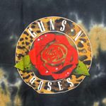 Guns N’ Roses Leopard Print Big Rose Hard Rock Tie Dye M Photo 1