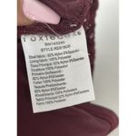 Foxiedox Burgundy Wine Lace Keyhole Back Stretch Ruffle Dress Women's Size S NEW Photo 9