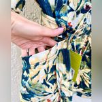 Acler Lovell puff sleeve floral belted mini dress blue yellow size 2 Photo 11