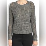 Lucky Brand NEW  Knit Gorgeous Black White Silver Metallic  Sweater Size M Photo 1