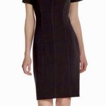 Kay Unger Black Sheath Dress Sz 6 Back Cut Photo 0