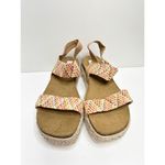 Steve Madden Sandals Womens Size 8 Multicolor Slip On Ipen Toe Platform Photo 3