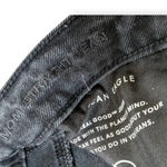 American Eagle Mom Straight Leg Denim Jeans Gray Distressed 6 Short Photo 3