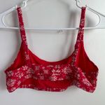 SKIMS NWOT  Red Snowflake Fits Everybody Scoop Bralette Photo 2