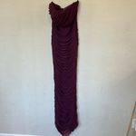 House Of CB  Sapphire Wine Gathered Maxi Dress NWOT‎ size S  $239 Photo 3