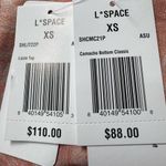 l*space L* Shimmer Lizzie Bikini Top & Camacho Bikini Bottom Set All Swirled XS NWT Photo 6