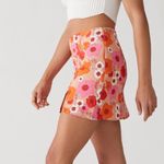 Urban Outfitters  Pink Rosie Notched Pelmet Mini Skirt Size Medium Photo 1