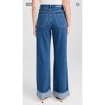 Favorite Daughter The Marsha Super High Rise Wide Leg Jeans Concord Size 28 Blue Photo 2