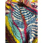 Sandy Starkman Dress Womens Medium Multicolor Bohemian Maxi Smocked Vintage Blue Photo 6
