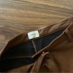 Wilfred Melina Brown Faux Leather Straight Leg Pants Size 6 Photo 5