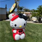 Hello Kitty Greyhorse‎ Cute  Red and White Keychain Photo 1