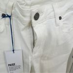 Paige  Skyline Ankle Peg Optic White Straight Leg Jeans Size 31 Photo 5