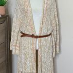 Free People nwt // lucia fringe knit cardigan Photo 2