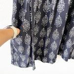 Garnet Hill Summer Day Navy Print Lined Drop Waist Dress Photo 4