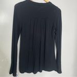 Boden USA Boden Nadine‎ Babydoll Henley Gold Button Jersey Long Sleeve Top Size 2 J0010 Photo 1