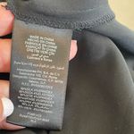 Bebe Black Silk/Spandex Ruffle Front Shirt Dress Button Front Cap Sleeve Size M Photo 3