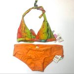 Raisin's  Orange Lime 2 piece bikini swimsuit Medium Photo 0