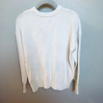 Minnie Rose Love Sweater Cotton Cashmere Colorful Knit Pullover XS White Photo 5