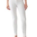DL1961 Florence Porcelain Instasculpt Skinny Mid Rise Jeans White Sz 2/24 Photo 0